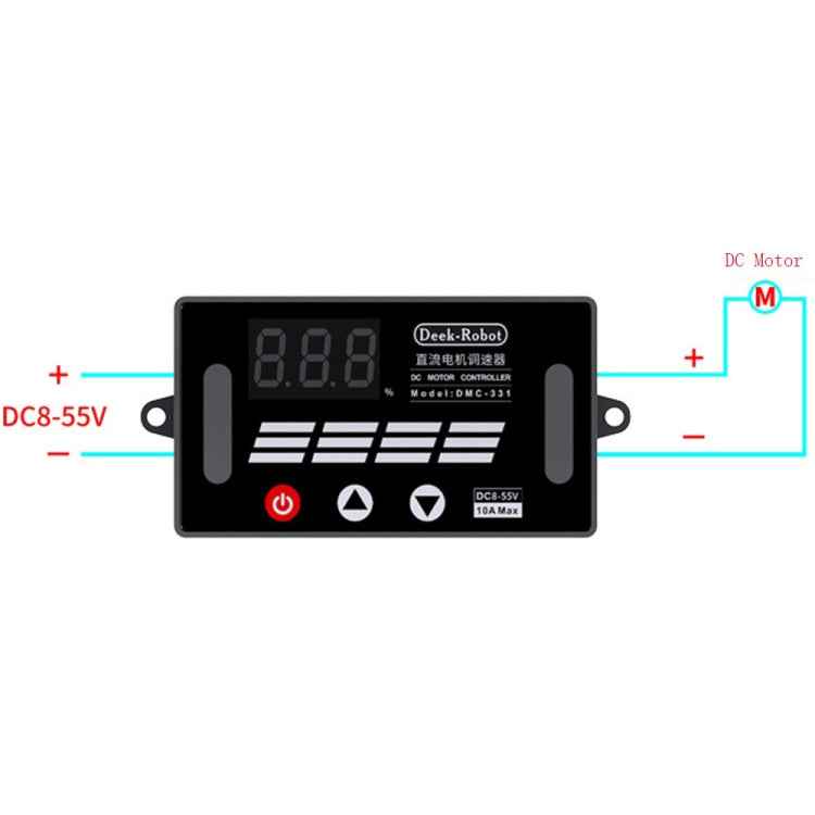Deek-Robot DMC-331 PWM DC Motor Speed Controller Wide Voltage DC8-55V Speed Regulator