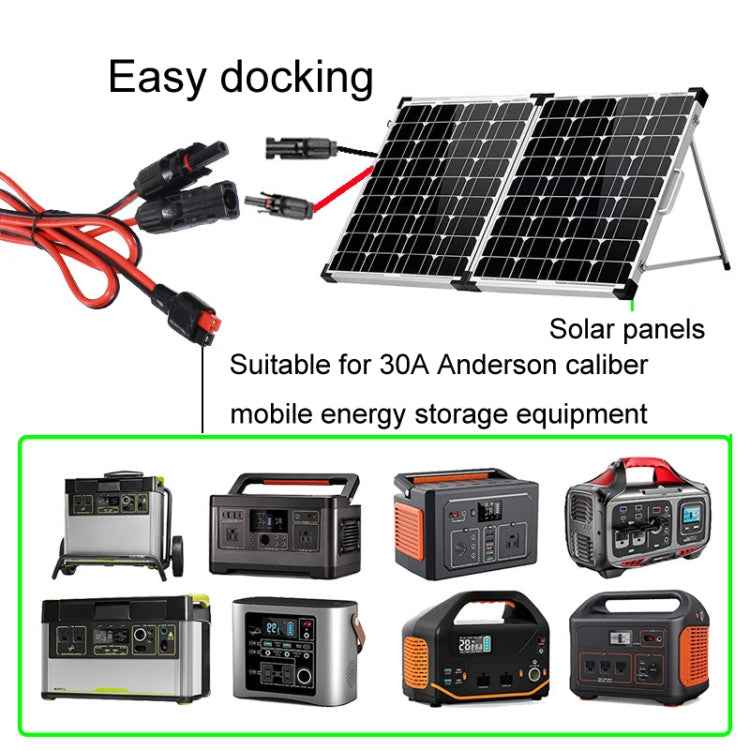 MC4 to 30A Anderson Mobile Energy Storage Battery Charging Cable