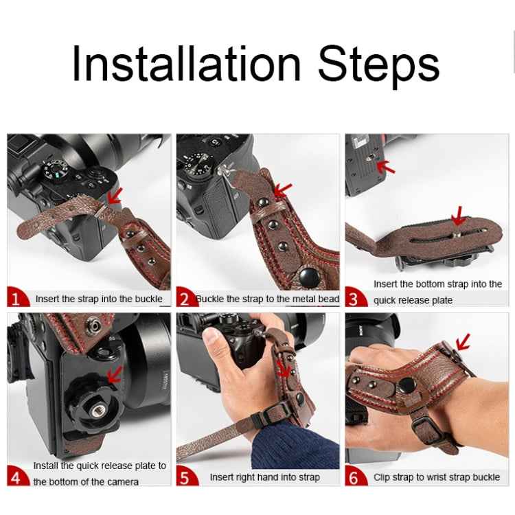 SLR Camera Wrist Strap Camera Anti-drop Microfiber Leather Wrist Strap