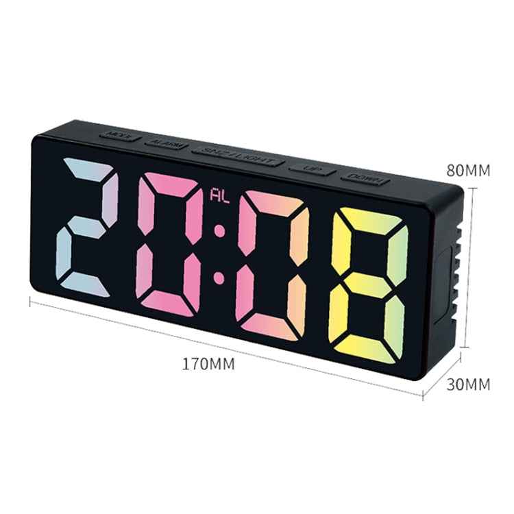 3806C LED Electronic Home Living Room Desktop Clock Perpetual Calendar Digital Tabletop Clock
