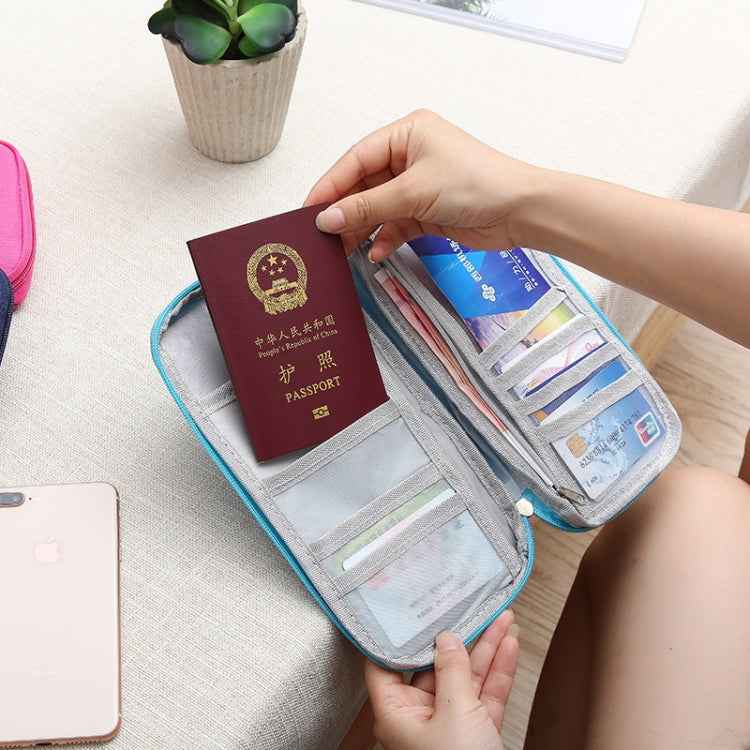 Travel Storage Passport Document Bag Multifunctional Ticket Holder Card Holder