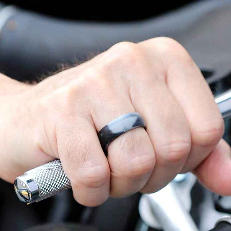 SiR013 8.7mm Curved Outdoor Sports Silicone Ring