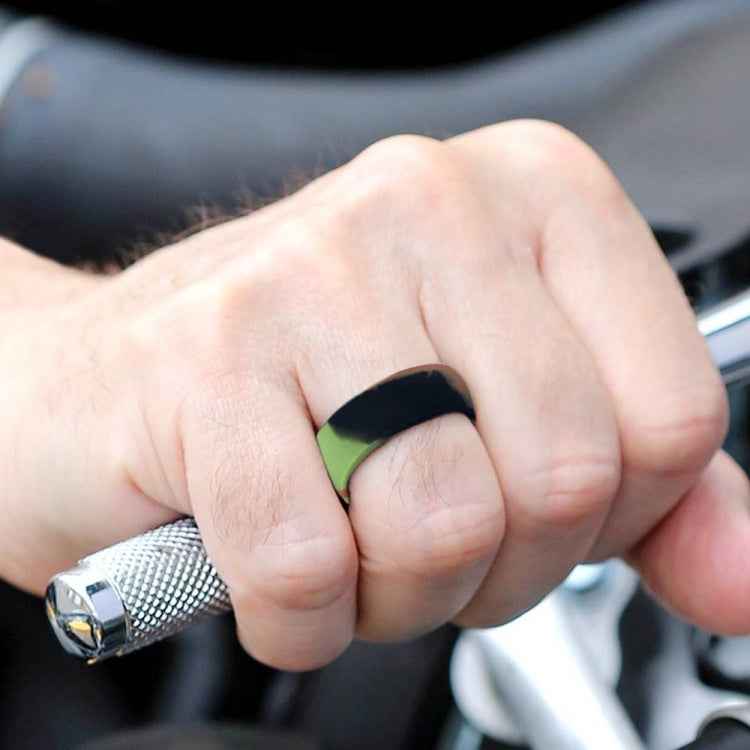 SiR013 8.7mm Curved Outdoor Sports Silicone Ring