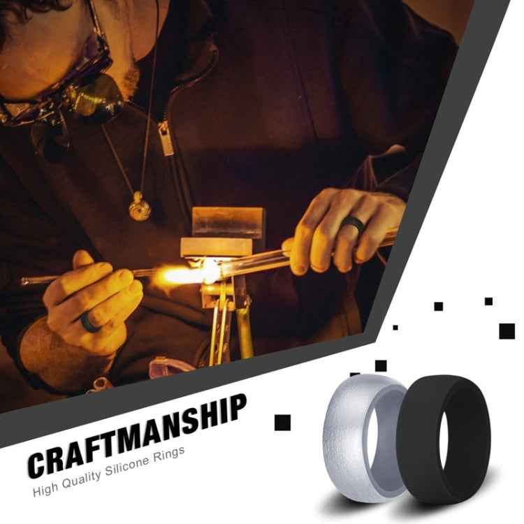 SiR013 8.7mm Curved Outdoor Sports Silicone Ring