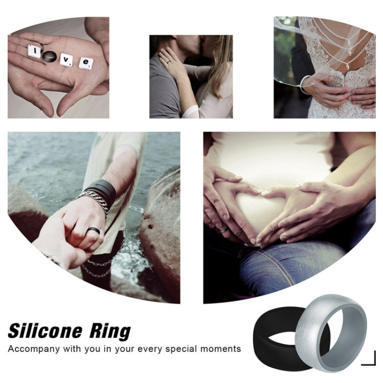 SiR013 8.7mm Curved Outdoor Sports Silicone Ring
