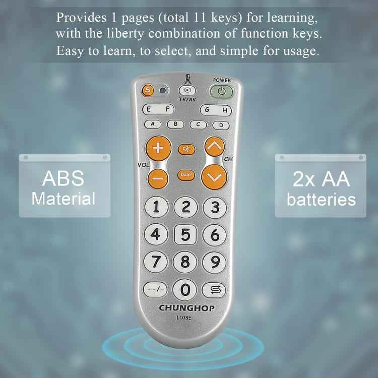 CHUNGHOP L108E Infrared Learning Universal TV Remote Control