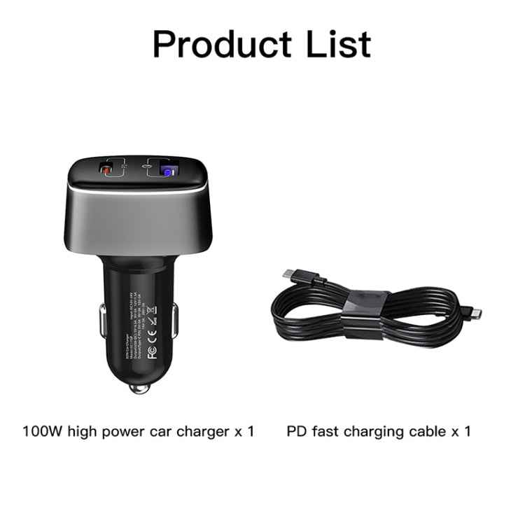 For DJI Mavic 3/Mini 2 RCSTQ 100W 2 In 1 Car Charger