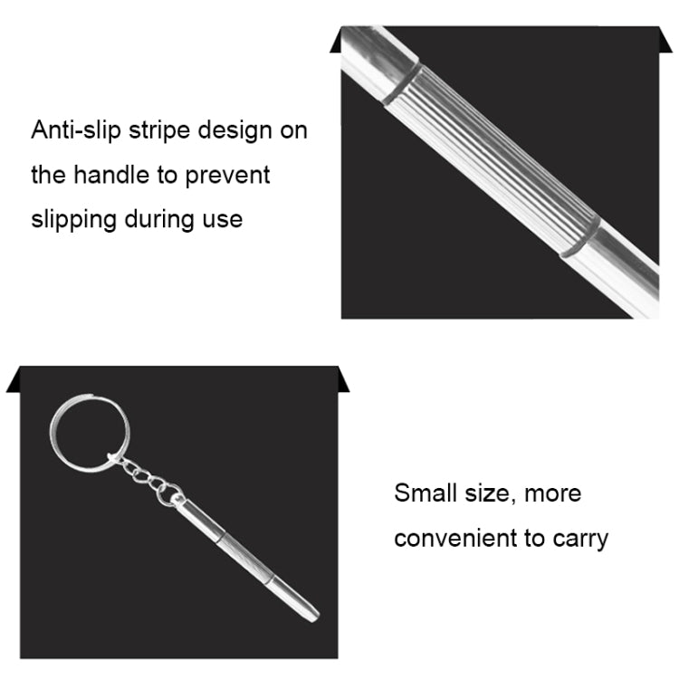 3 In 1 Watch Repair Mini Screwdriver Multifunctional Eyeglass Repair Screwdriver