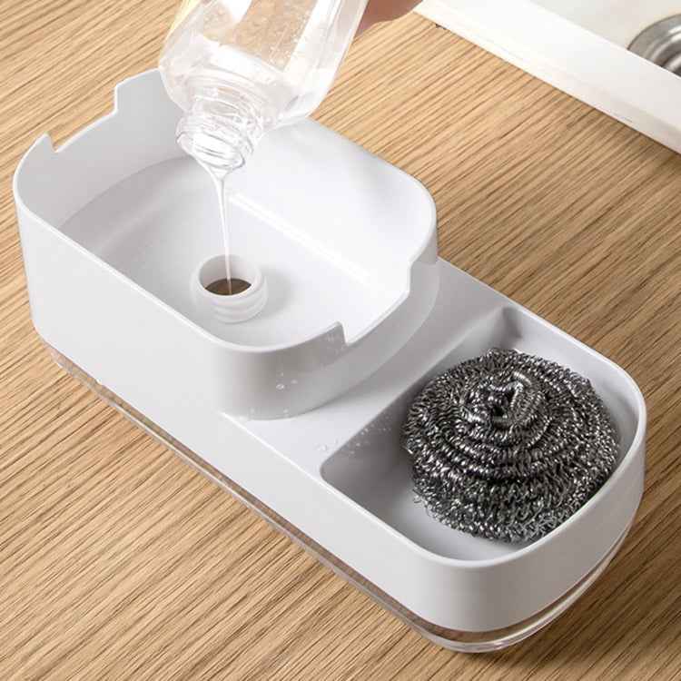 Soap Dispenser Bottle Automatic Liquid Soap Dispenser Kitchen Sponge Brush Storage Box