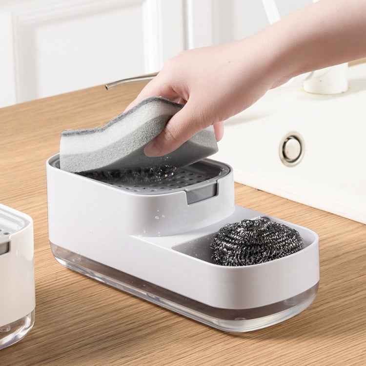 Soap Dispenser Bottle Automatic Liquid Soap Dispenser Kitchen Sponge Brush Storage Box