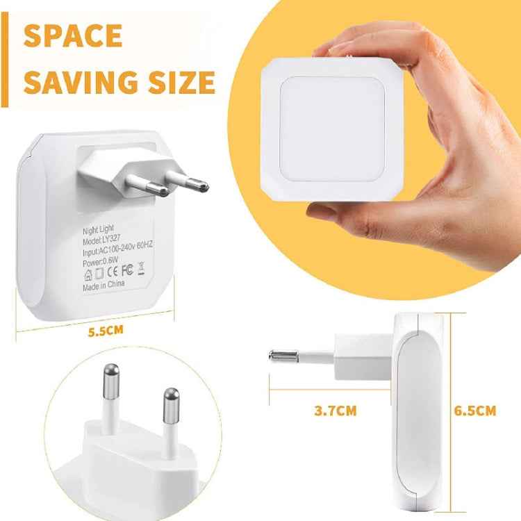 Stepless Dimming Induction Night Light Square Light Guide Plate Baby Night Light