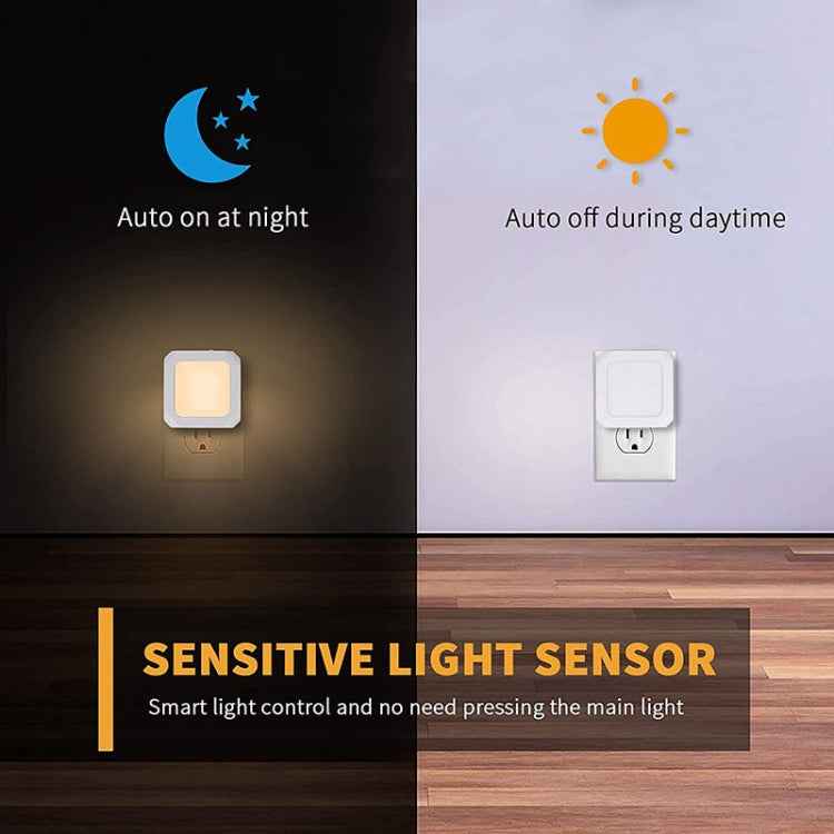 Stepless Dimming Induction Night Light Square Light Guide Plate Baby Night Light