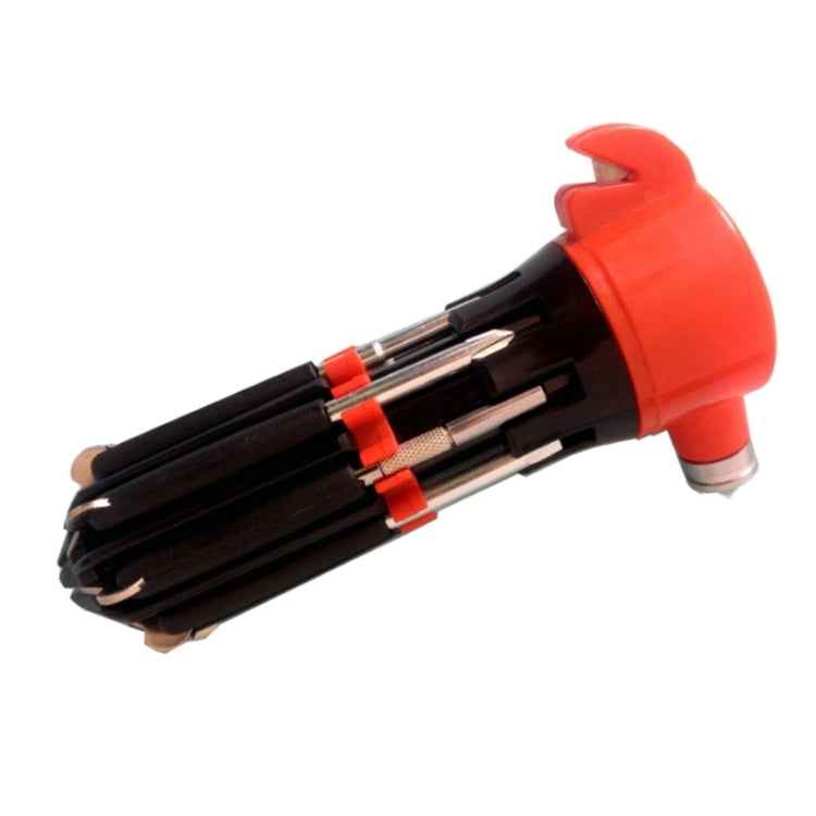 Multifunctional Car Safety Hammer with Screwdriver Flashlight