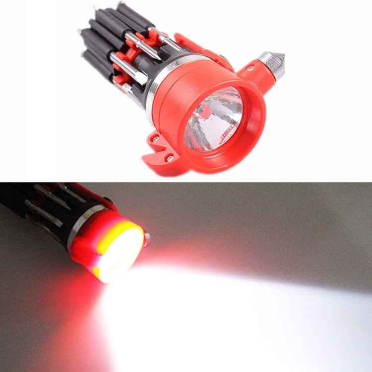 Multifunctional Car Safety Hammer with Screwdriver Flashlight