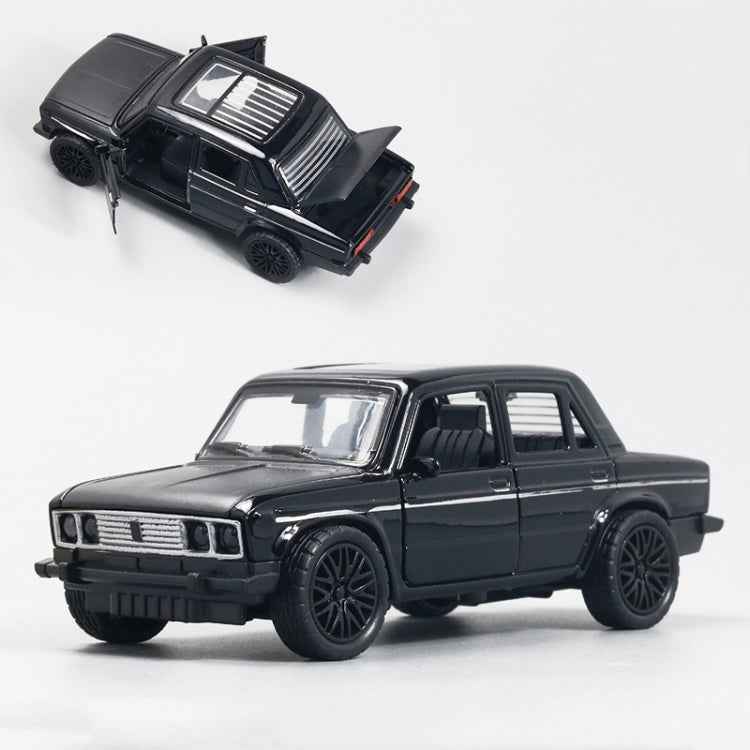 1:36 Alloy Car Model Three Open Door Small Car Toys Cake Ornaments
