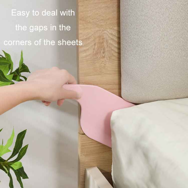 Bed Sheet Organizer Bed Gap Tiling Raising Tool, White, Pink, Grey