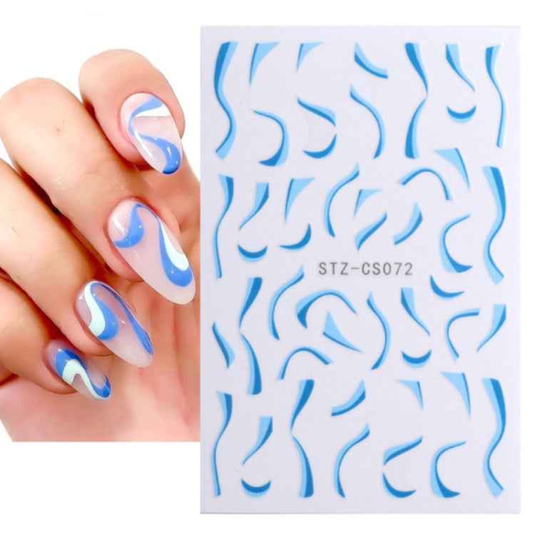 French Style Manicure Sticker Pop Stripe Line Nail Sticker