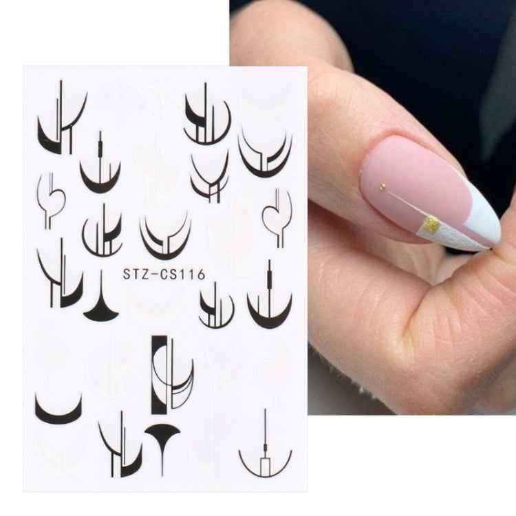 French Style Manicure Sticker Pop Stripe Line Nail Sticker
