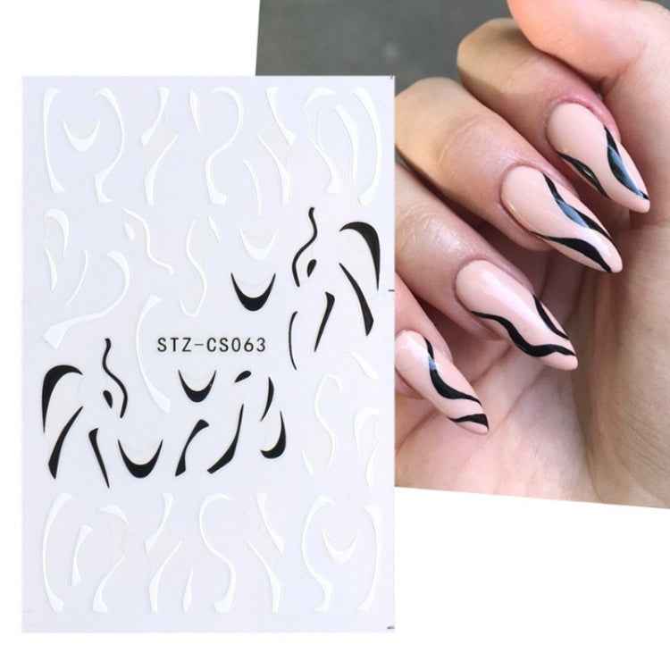 French Style Manicure Sticker Pop Stripe Line Nail Sticker
