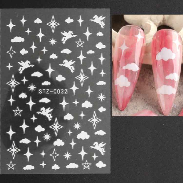 Gold Silver Manicure Stickers Imitation Metal Line Adhesive Nail Stickers