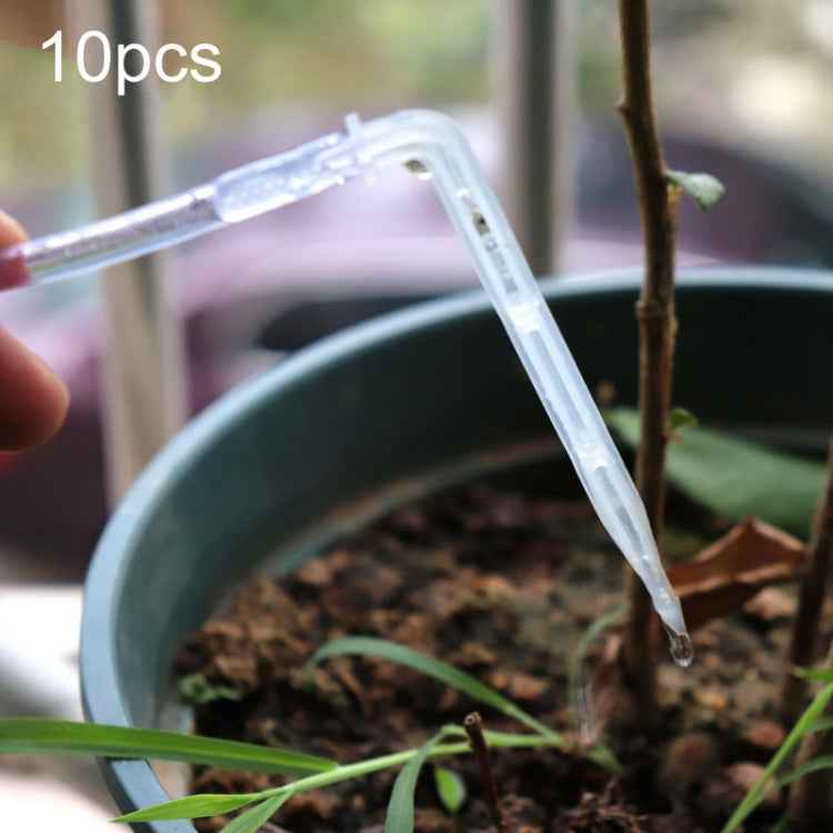 10pcs FR-258 4/7mm Capillary Transparent Curved Drop Arrow Gardening Micro-Spray Irrigation Arrow