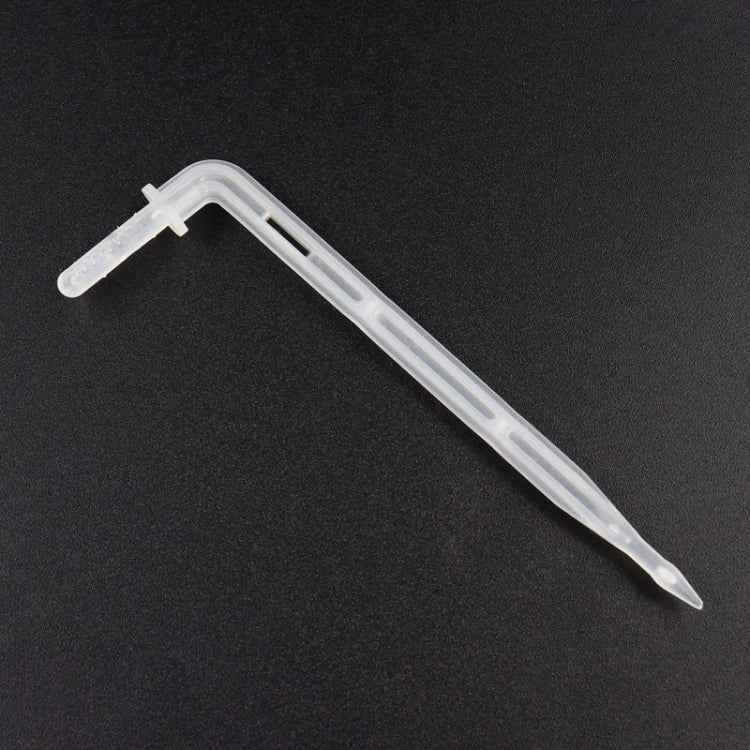 10pcs FR-258 4/7mm Capillary Transparent Curved Drop Arrow Gardening Micro-Spray Irrigation Arrow