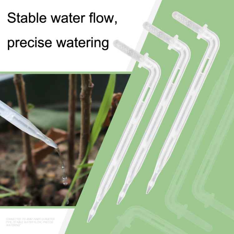 10pcs FR-258 4/7mm Capillary Transparent Curved Drop Arrow Gardening Micro-Spray Irrigation Arrow