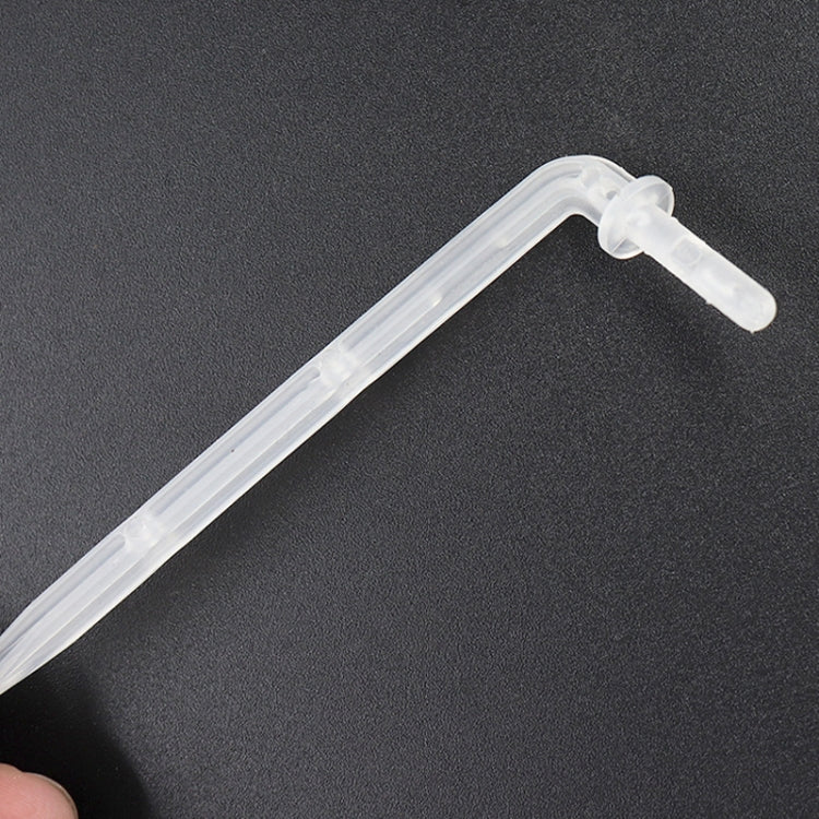 10pcs FR-258 4/7mm Capillary Transparent Curved Drop Arrow Gardening Micro-Spray Irrigation Arrow