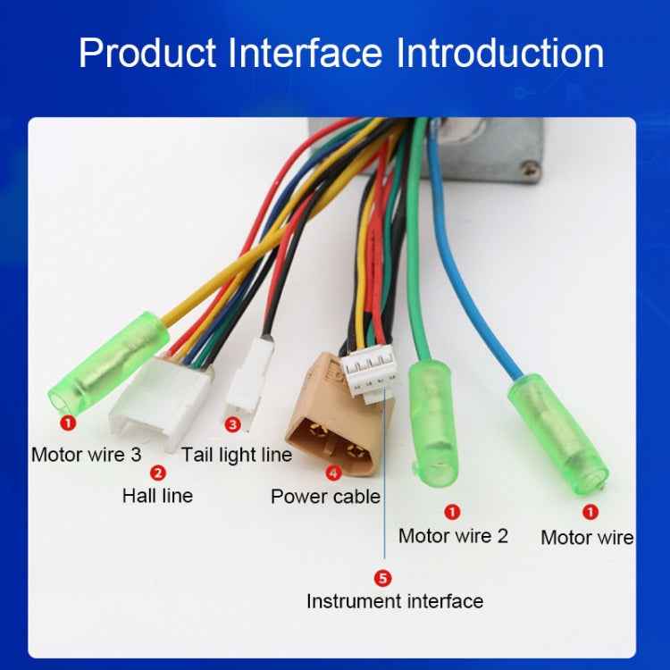 24V/36V/48V Sine Wave Brushless DC Electric Vehicle Controller 350W Controller Circuit Board