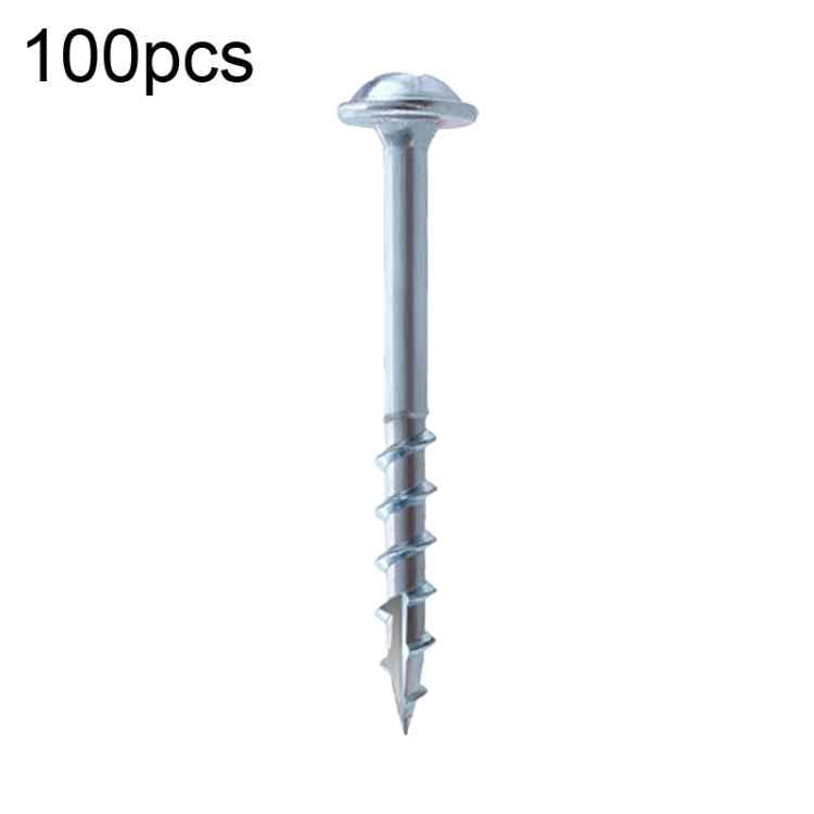 RUITOOL ST4 100pcs Woodworking Slant Hole Screws Half Tooth Self Tapping Phillips Bolt