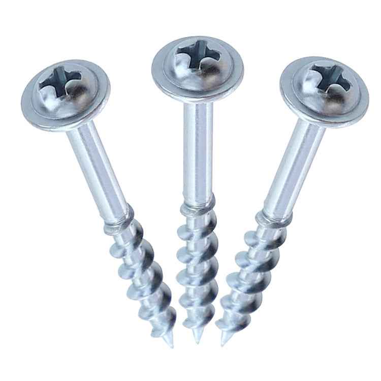 RUITOOL ST4 100pcs Woodworking Slant Hole Screws Half Tooth Self Tapping Phillips Bolt