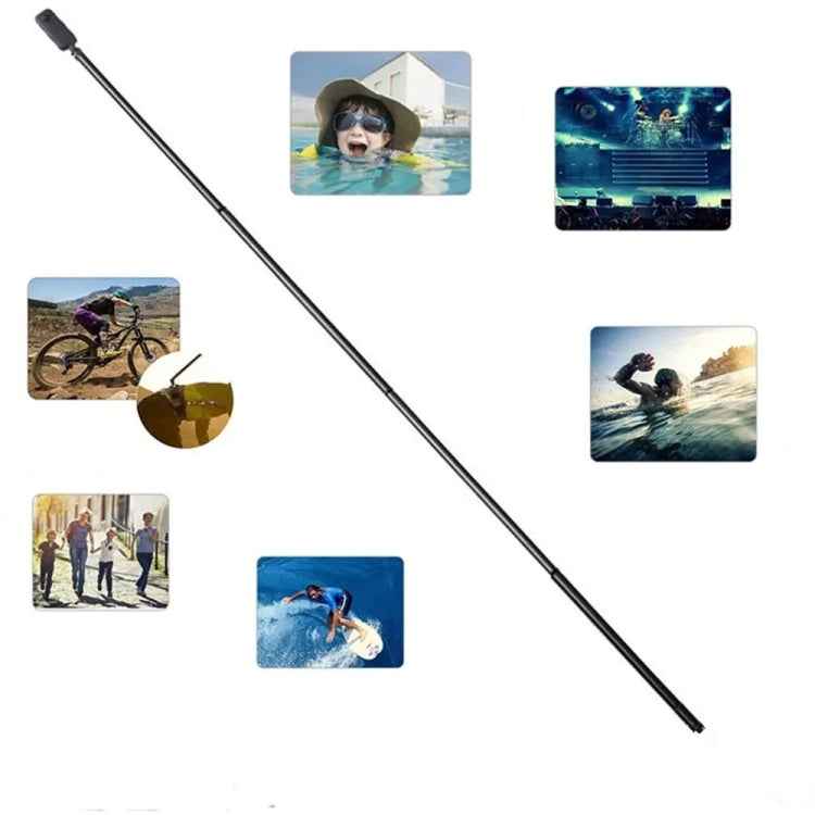 Carbon Fiber Extended Monopod Invisible Selfie Stick For Insta360 / DJI Action / GoPro / Xiao Yi Sports Camera, 1.5m, 3m, 5m