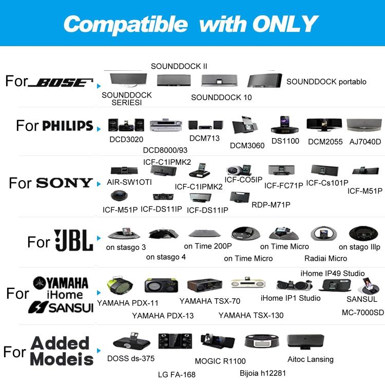 Bluetooth 5.1 30Pin Audio Receiver I-WAVE Adapter, Bluetooth 5.1