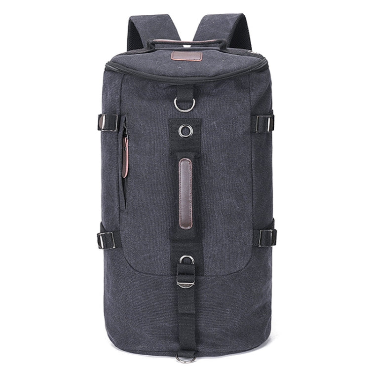 Outdoor Travel Man Canvas Double Shoulder Backpack Student Schoolbag