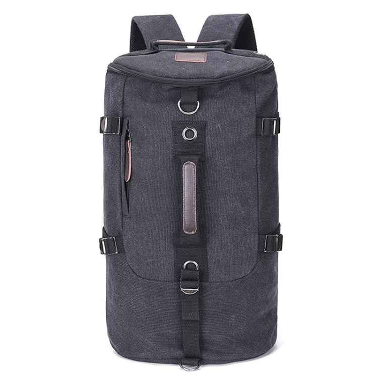 Outdoor Travel Man Canvas Double Shoulder Backpack Student Schoolbag
