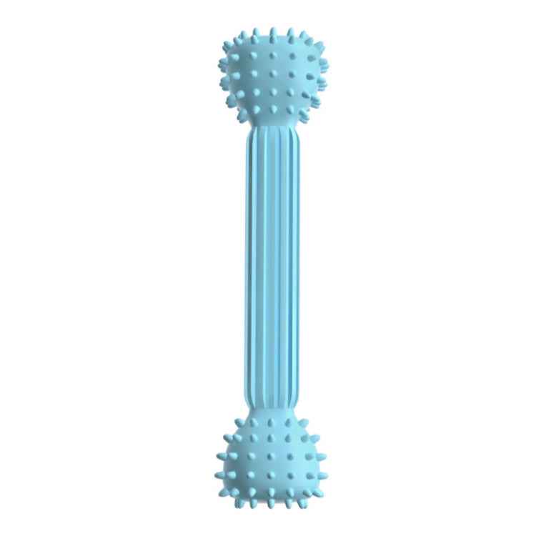 TPR Teething Stick Dog Toy Barbell Shape Pet Chewing Teeth Cleaning Stick