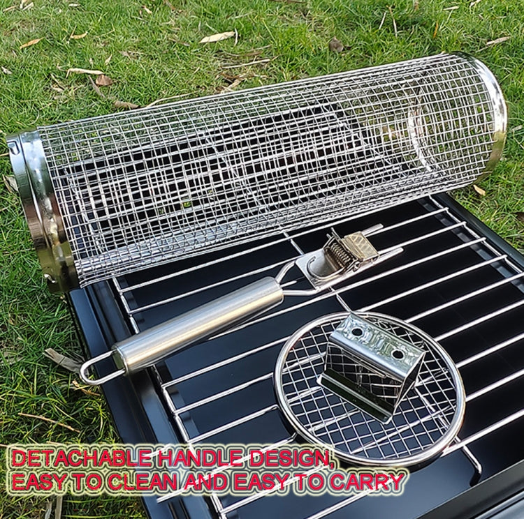 Upgrade With Handle BBQ Cage Stainless Steel Barbecue Basket