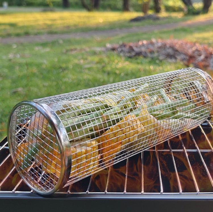 Upgrade With Handle BBQ Cage Stainless Steel Barbecue Basket