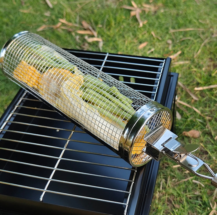 Upgrade With Handle BBQ Cage Stainless Steel Barbecue Basket