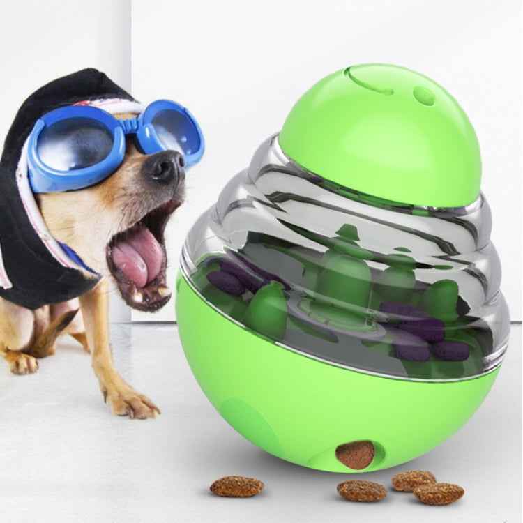 056DT Puzzle Training Pet Food Leakage Toy Tumbler Ball Dog Toy, Tumbler Ball(Lake Blue), Tumbler Ball(Yellow), Tumbler Ball(Green), Tumbler Ball(Red)
