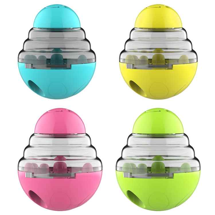 056DT Puzzle Training Pet Food Leakage Toy Tumbler Ball Dog Toy, Tumbler Ball(Lake Blue), Tumbler Ball(Yellow), Tumbler Ball(Green), Tumbler Ball(Red)