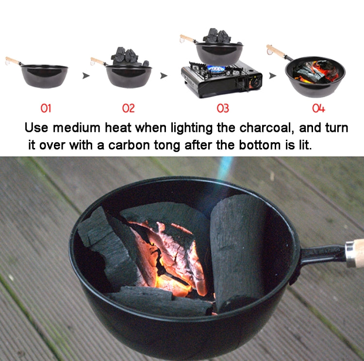 Outdoor Wood Burning Tool Portable Stove Charcoal Burner Pot