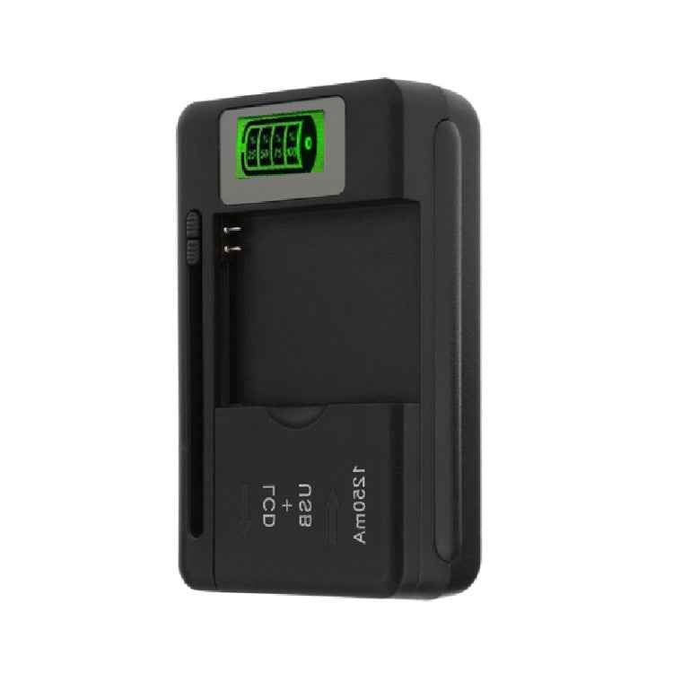 SS-5 Universal Cell Phone Battery Charger With USB Output & LCD Display, US Plug