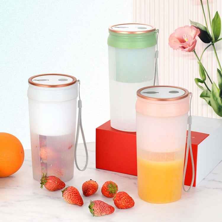 LGZ-1 500ml 50W 4 Blades Electric Portable Juicer Rechargeable Juice Extractor, LGZ-1 (White), LGZ-1 (Green), LGZ-1 (Pink)
