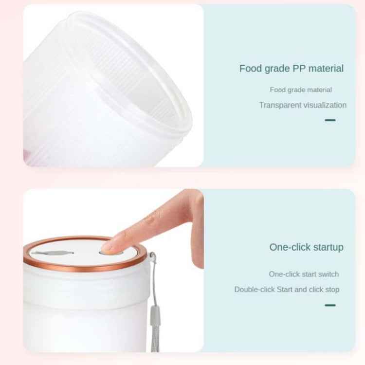 LGZ-1 500ml 50W 4 Blades Electric Portable Juicer Rechargeable Juice Extractor, LGZ-1 (White), LGZ-1 (Green), LGZ-1 (Pink)