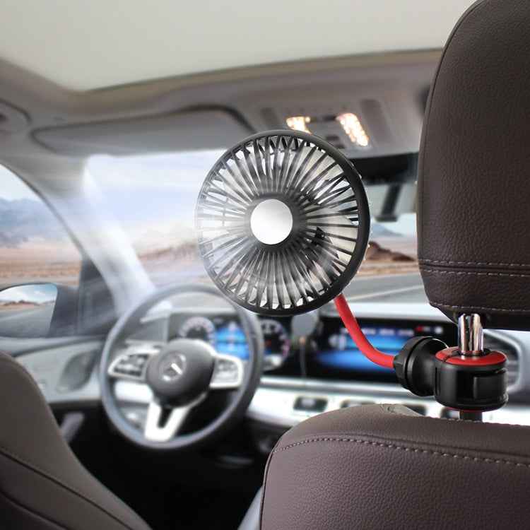 F508 Car Rear Seat USB Air Speed Adjustable Hose Fan, F508