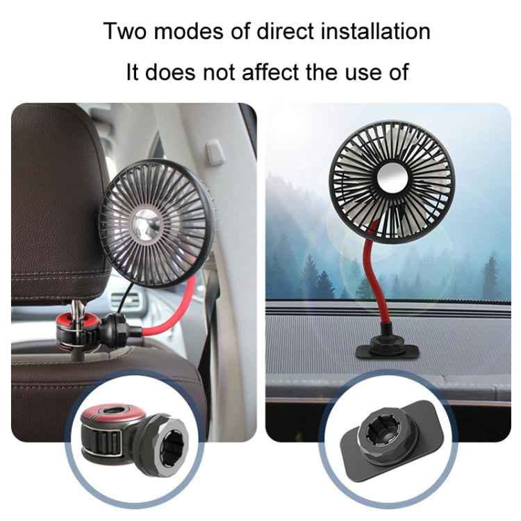 F508 Car Rear Seat USB Air Speed Adjustable Hose Fan, F508