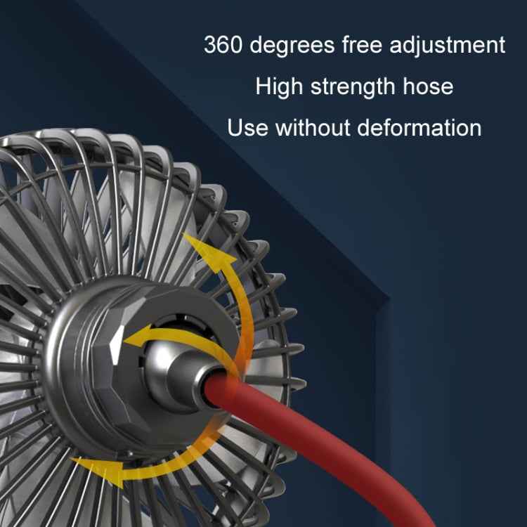 F508 Car Rear Seat USB Air Speed Adjustable Hose Fan, F508