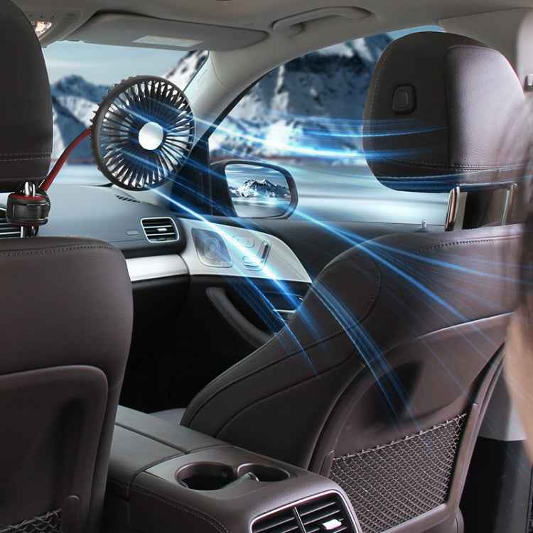 F508 Car Rear Seat USB Air Speed Adjustable Hose Fan, F508