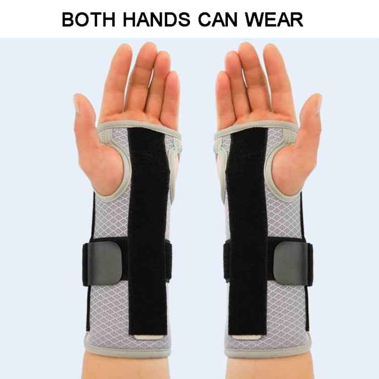 Breathable Wrist Support Splint Wrist Brace Protector Band Arthritis Carpal Tunnel Hand Sprain Tendinitis Wristband, 3 aluminum plates
